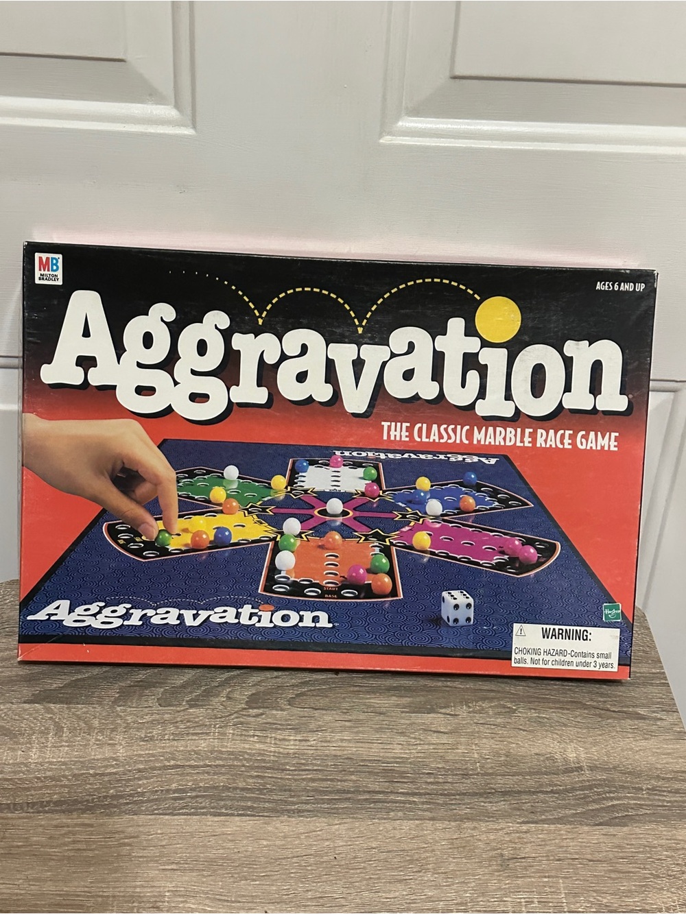 1999 Milton Bradley Aggravation The Classic Marble Race Game Complete